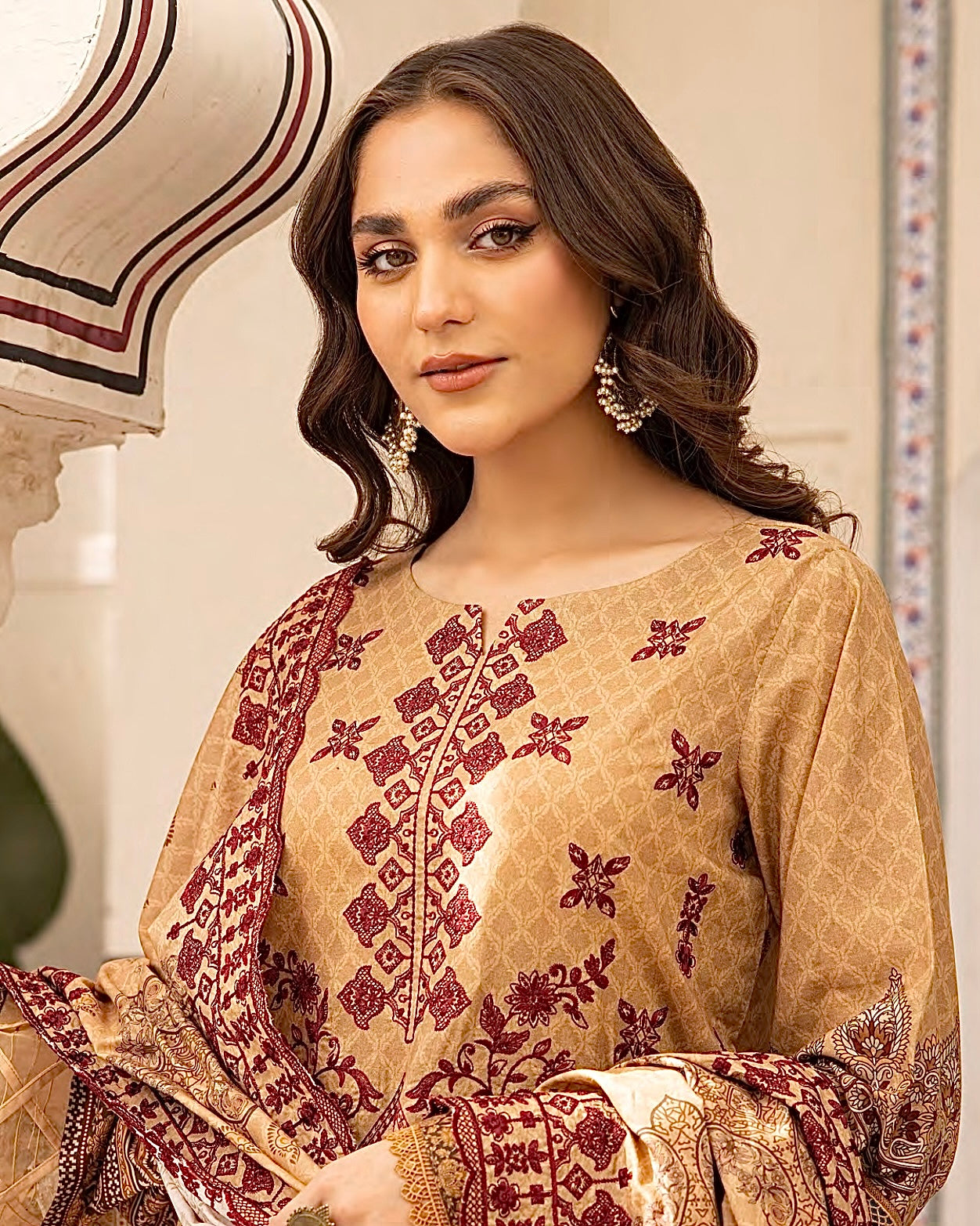 Johra Almaas | Embroidered plus Printed Lawn | Design 651