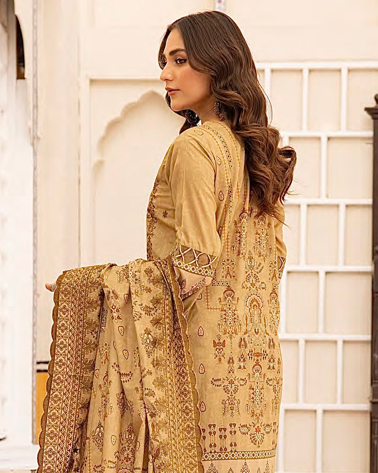 Johra Almaas | Embroidered plus Printed Lawn | Design 654