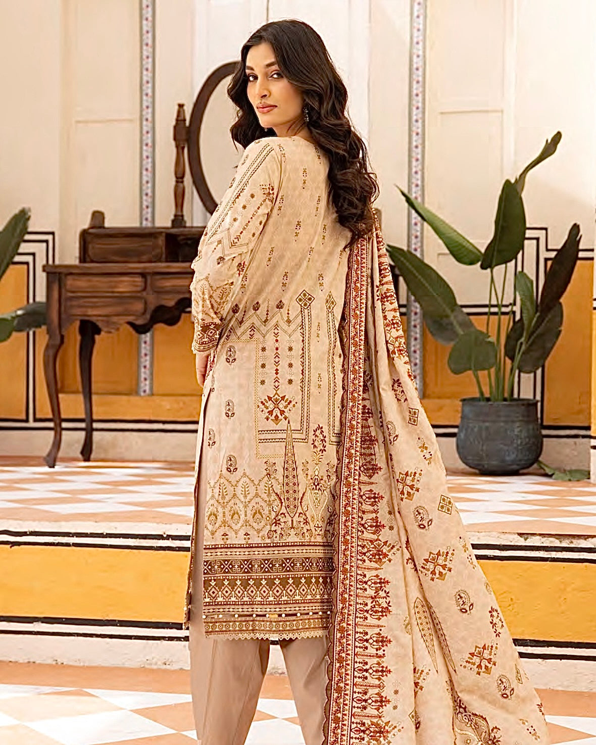 Johra Almaas | Embroidered plus Printed Lawn | Design 657