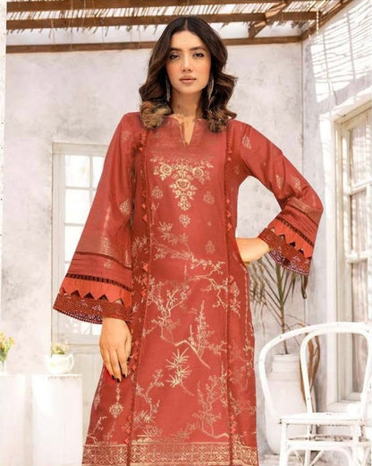 Johra Harika | Banarsi Jacquard Lawn 2pc | Design 661