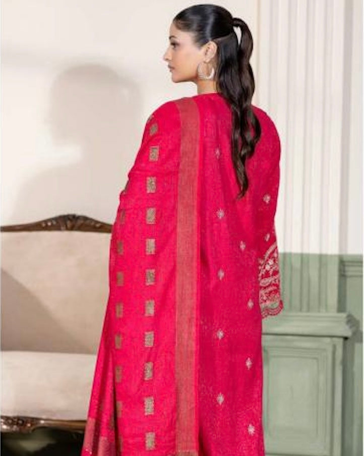 Johra Amsila | Embroidered Fancy Peach Leather | Design 666