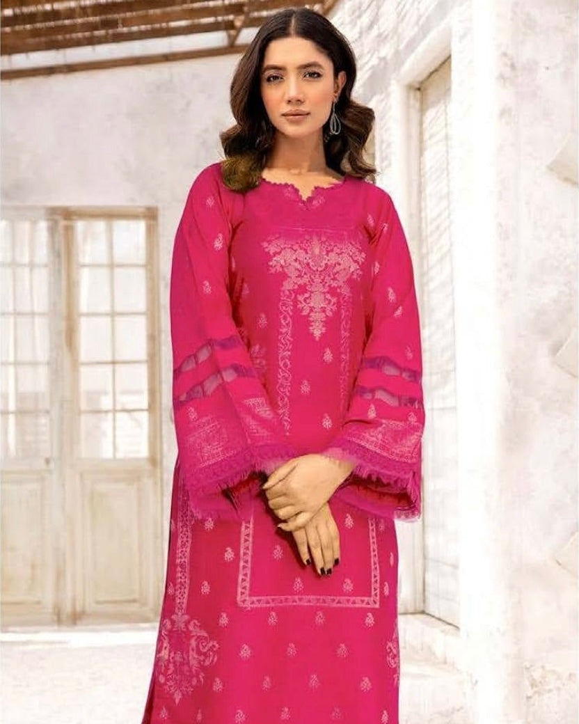 Johra Harika | Banarsi Jacquard Lawn 2pc | Design 667