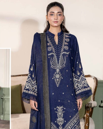 Johra Amsila | Embroidered Fancy Peach Leather | Design 667