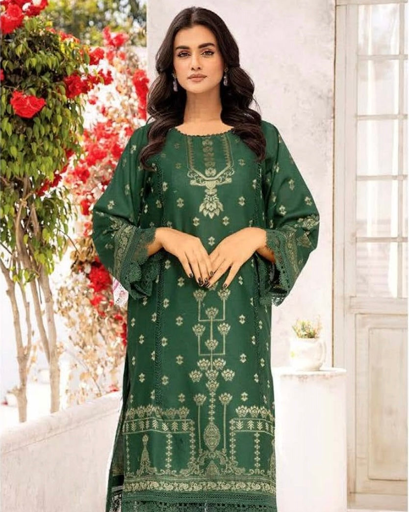 Johra Harika | Banarsi Jacquard Lawn 2pc | Design 668