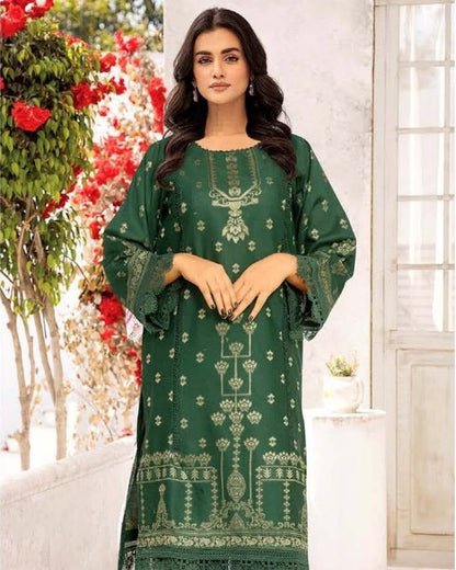 Johra Harika | Banarsi Jacquard Lawn 2pc | Design 668