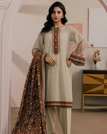 Zellbury | Embroidered Printed Lawn 2pc | Design 669