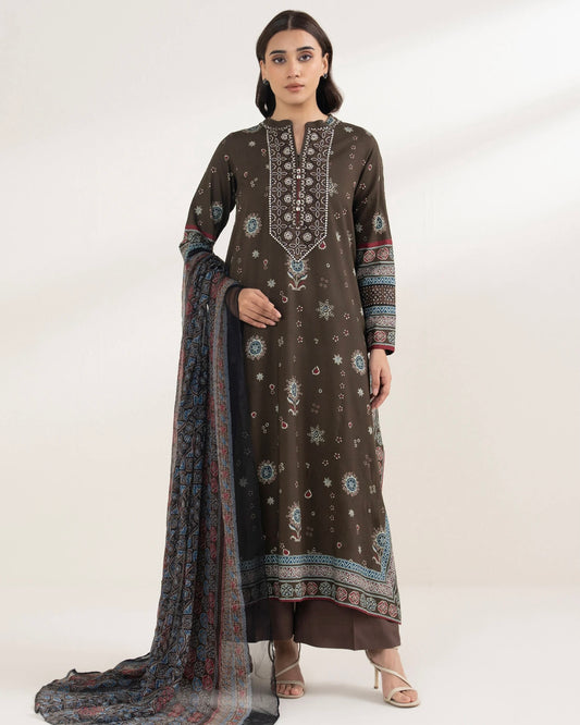 Sapphire | Embroidered Light Linen | Design 67