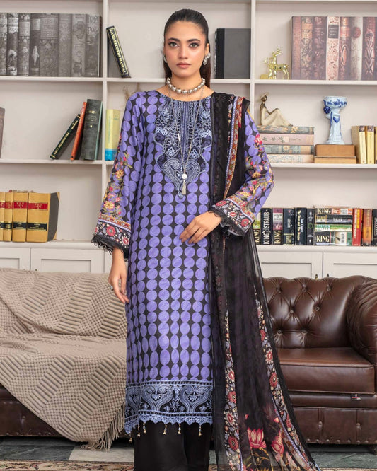 Gullerukh Pleasing | Embroidered Self Jacquard Viscose | Design 6