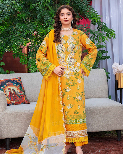GulleRukh Amal | Embroidered Viscose Pure Dupatta | Design 6