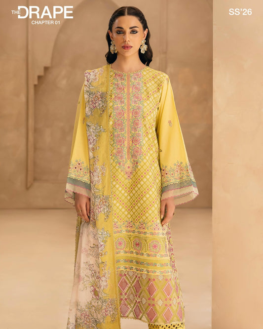 GullJee Sitara Noor | Embroidered Lawn | Design 6