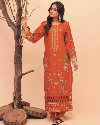 Gullerukh Meri Kahani | Embroidered Lawn 2pc | Design 6