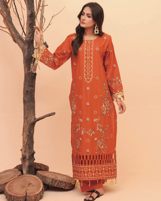 Gullerukh Meri Kahani | Embroidered Lawn 2pc | Design 6