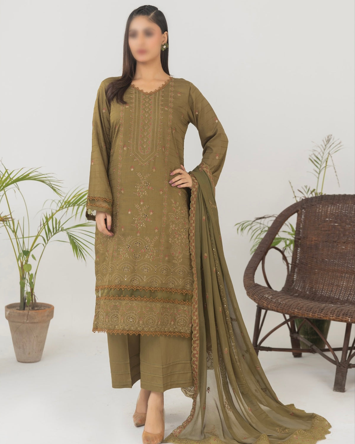 Fantak Mushq | Embroidered Viscose | Design 6
