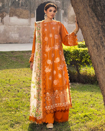 GullJee Shah Bano | Embroidered Linen | Design 6