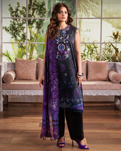 GullJee Rang Pasand | Embroidered Printed Lawn | Design 6