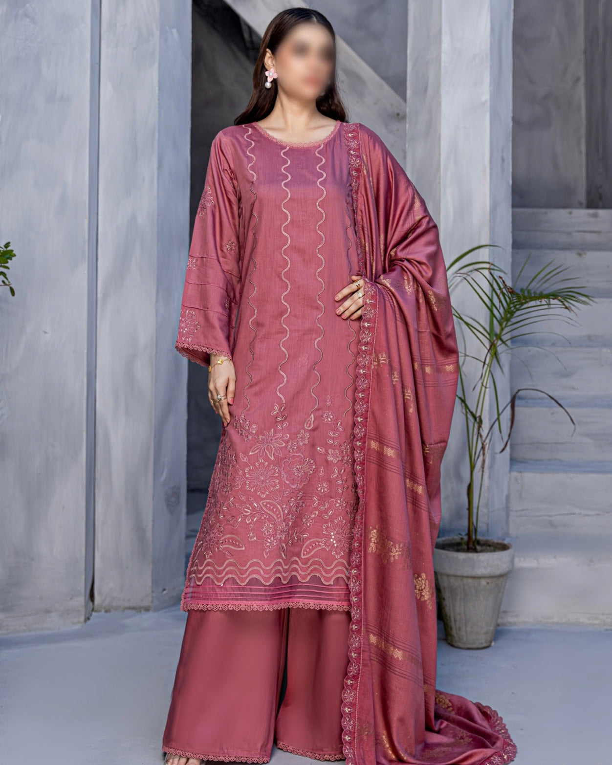 Fantak Chloe | Embroidered Viscose | Design 6