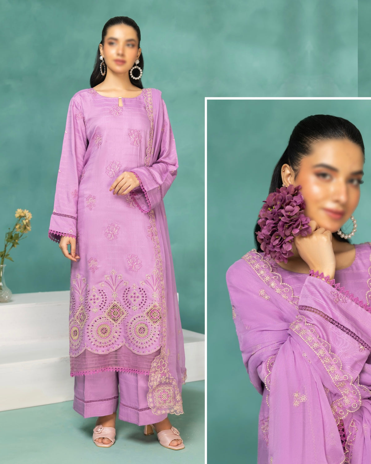 Fantak Zeen | Embroidered Viscose | Design 6
