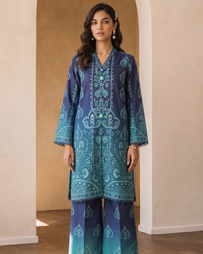 Zellbury | Printed Cotton 2pc | Design 6
