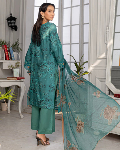 Fantak Grace | Embroidered Printed Viscose | Design 6