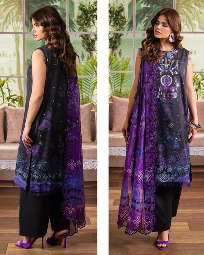 GullJee Rang Pasand | Embroidered Printed Lawn | Design 6