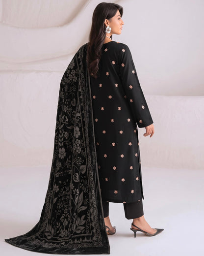 Aizy Zelora | Emb Zari Dhanak with Plachi Shawl | Design 6