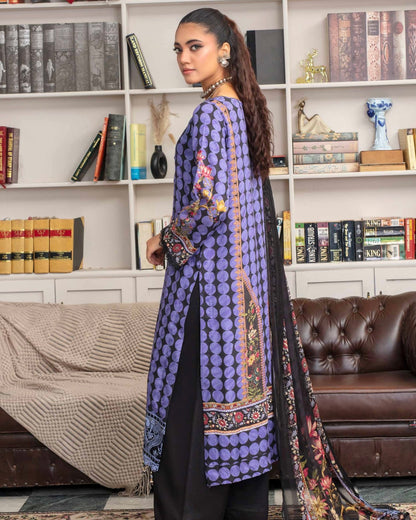 Gullerukh Pleasing | Embroidered Self Jacquard Viscose | Design 6