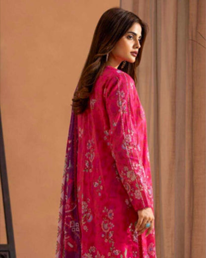 GullJee Rangrez | Printed Lawn Chiffon Dupatta | Design 6