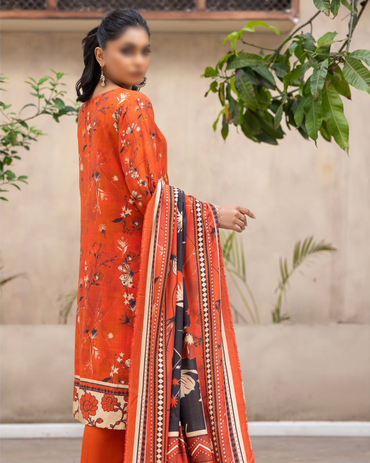 Fantak Sahil | Embroidered Printed Staple | Design 6