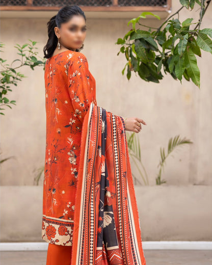Fantak Sahil | Embroidered Printed Staple | Design 6