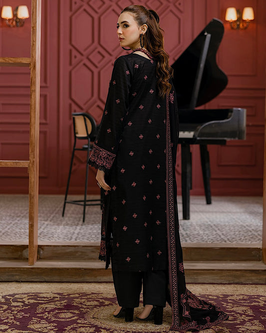Aalaya Gulnaar | Embroidered Lawn Crinkle Dupatta | Design 6