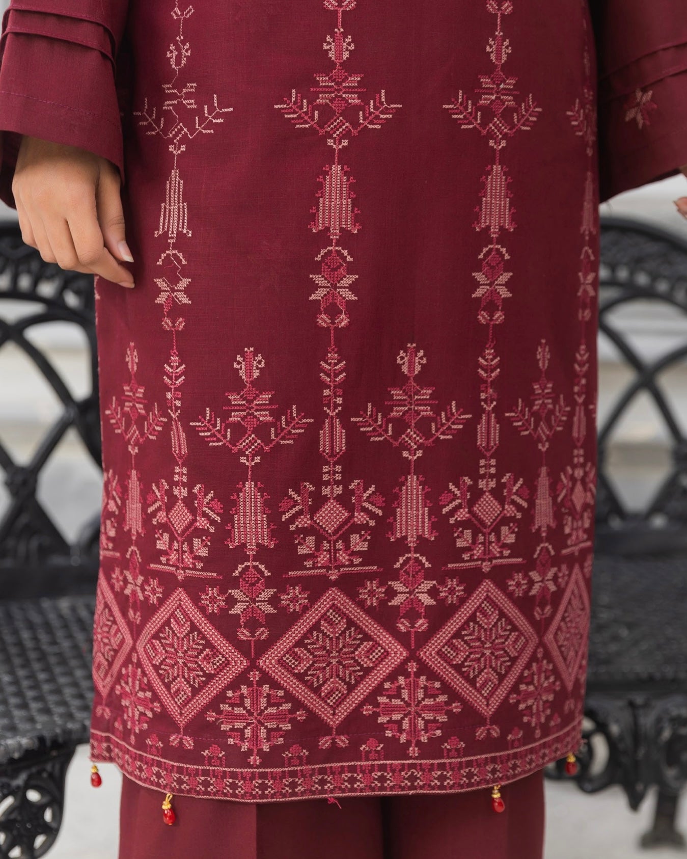 Fantak Afsanah | Emb Dhanak with Emb Wool Shawl | Design 6
