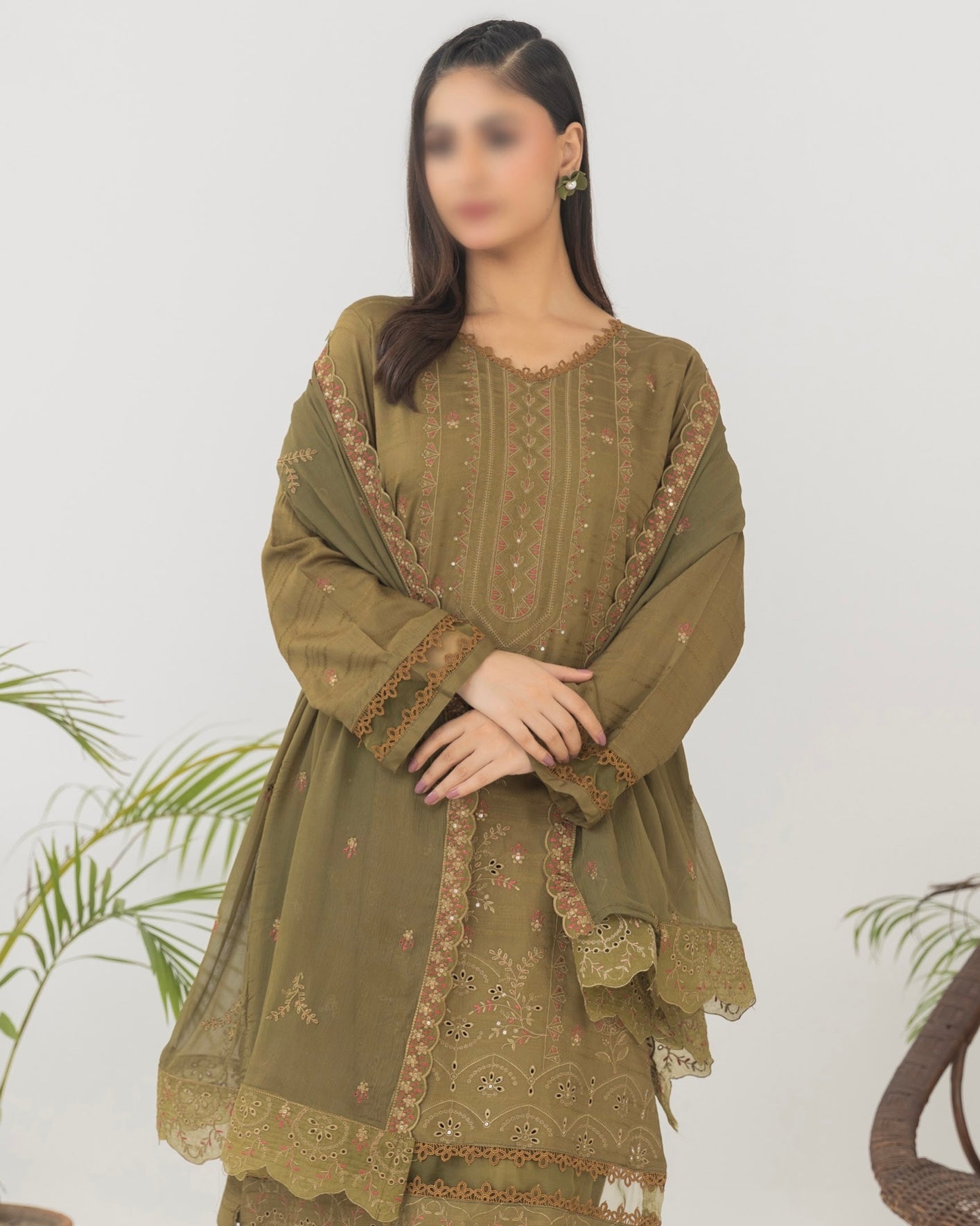 Fantak Mushq | Embroidered Viscose | Design 6