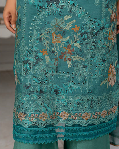 Fantak Grace | Embroidered Printed Viscose | Design 6