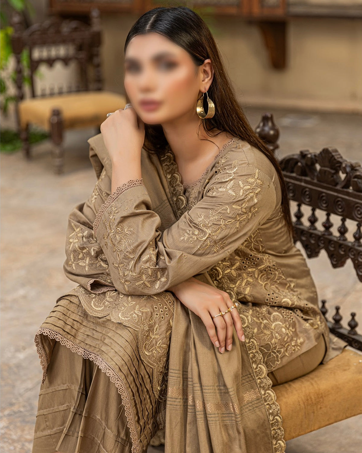 Fantak Chloe Vol 2 | Embroidered Viscose | Design 6