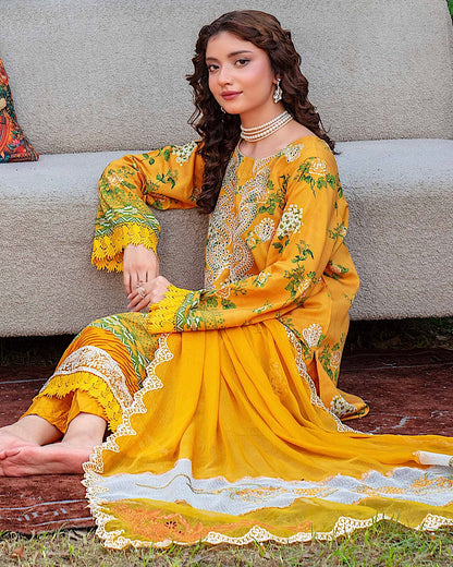 GulleRukh Amal | Embroidered Viscose Pure Dupatta | Design 6