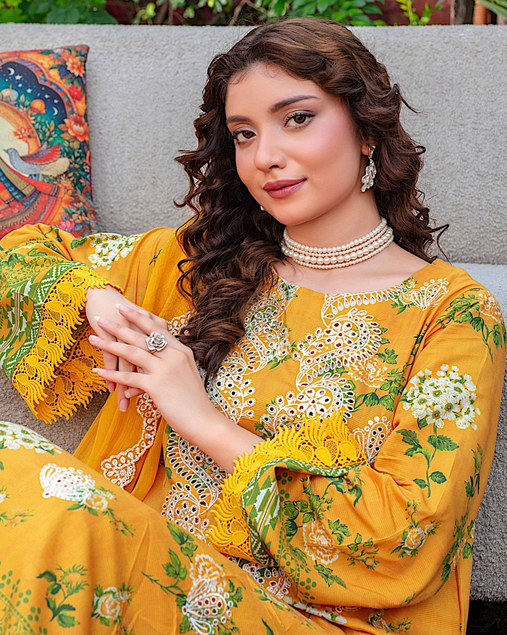 GulleRukh Amal | Embroidered Viscose Pure Dupatta | Design 6