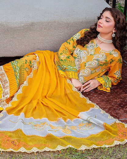 GulleRukh Amal | Embroidered Viscose Pure Dupatta | Design 6