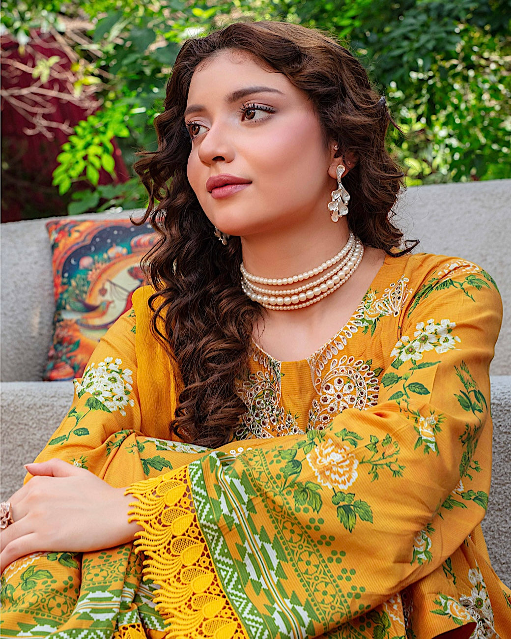 GulleRukh Amal | Embroidered Viscose Pure Dupatta | Design 6