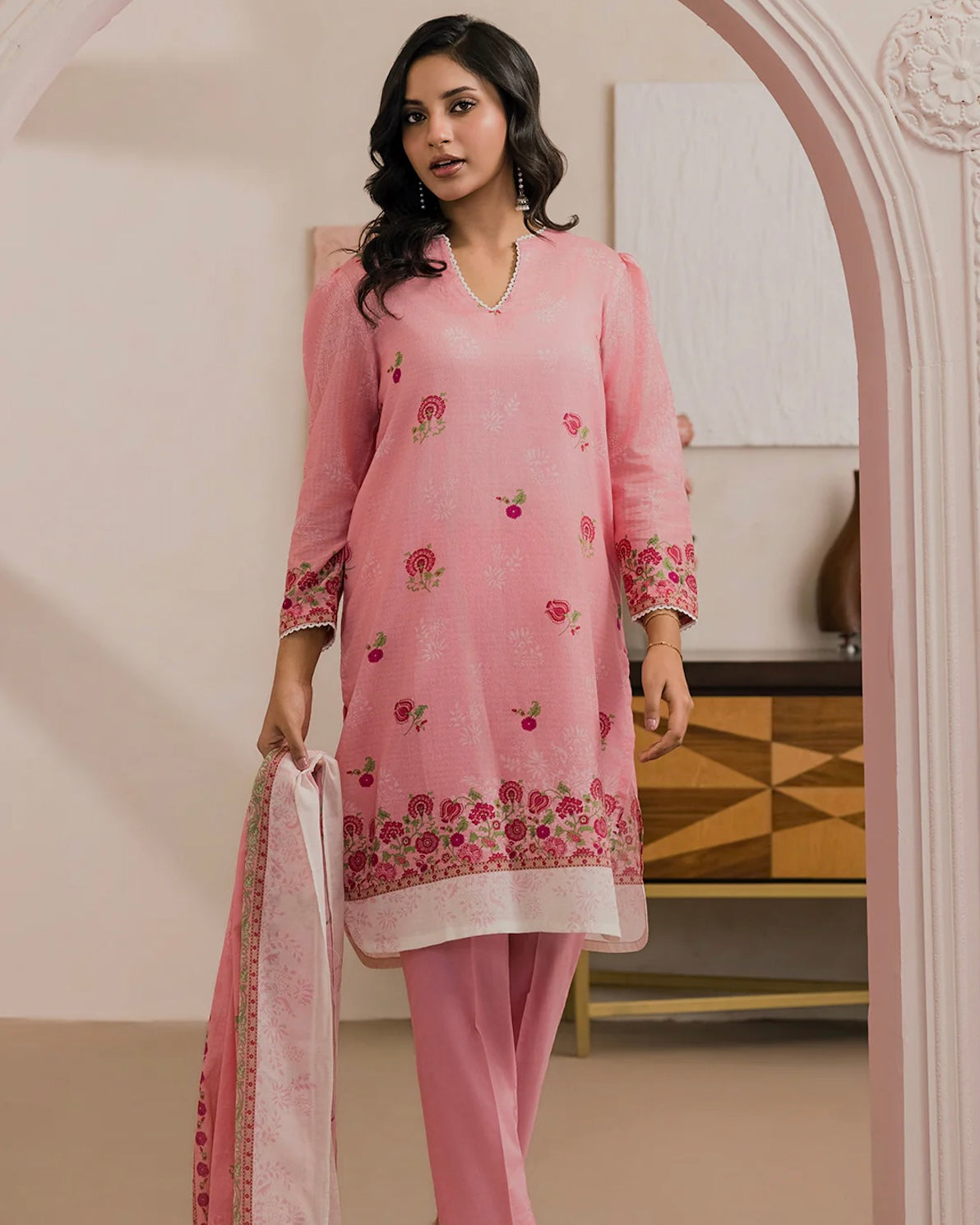 Zellbury | Printed Dobby Lawn 3pc | Design 700