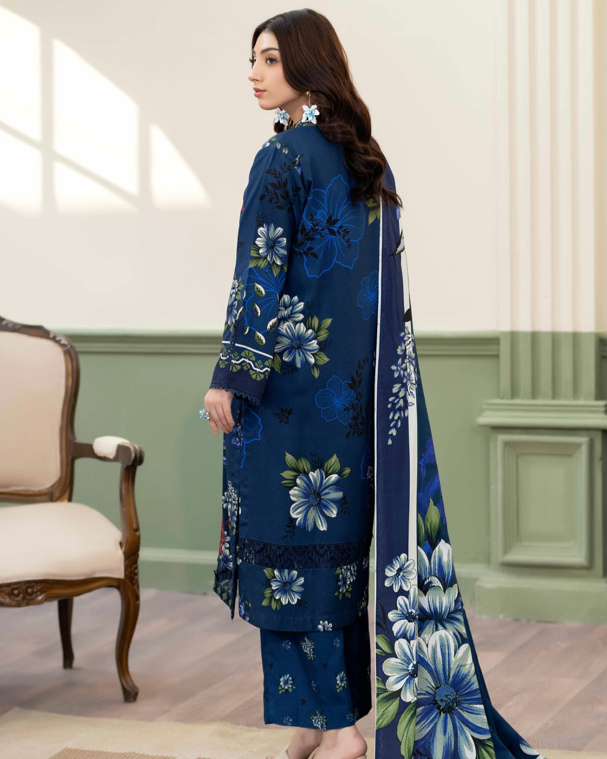 Johra Hameen | Embroidered Printed Staple | Design 702