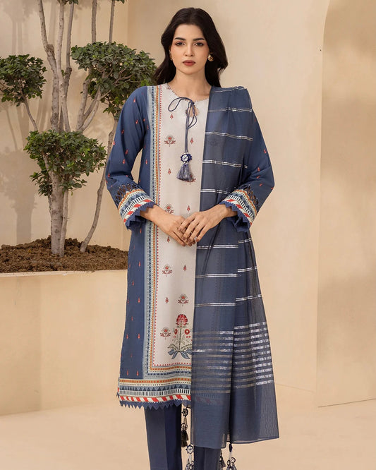 Zellbury | Printed Dobby Lawn 3pc | Design 706