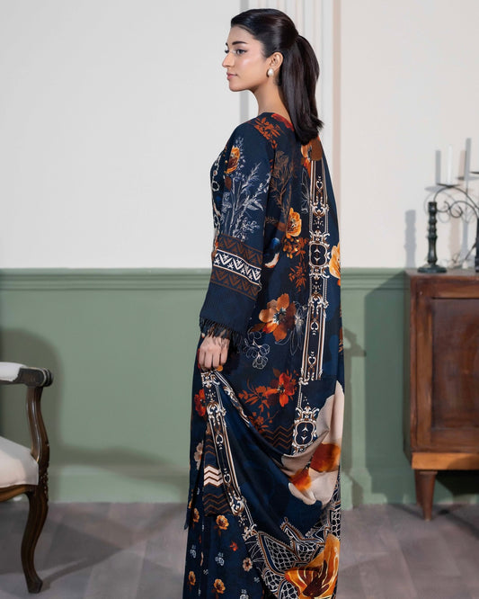 Johra Hameen | Embroidered Printed Staple | Design 707