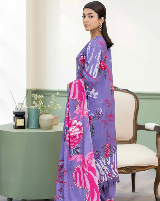Johra Hameen | Embroidered Printed Staple | Design 708