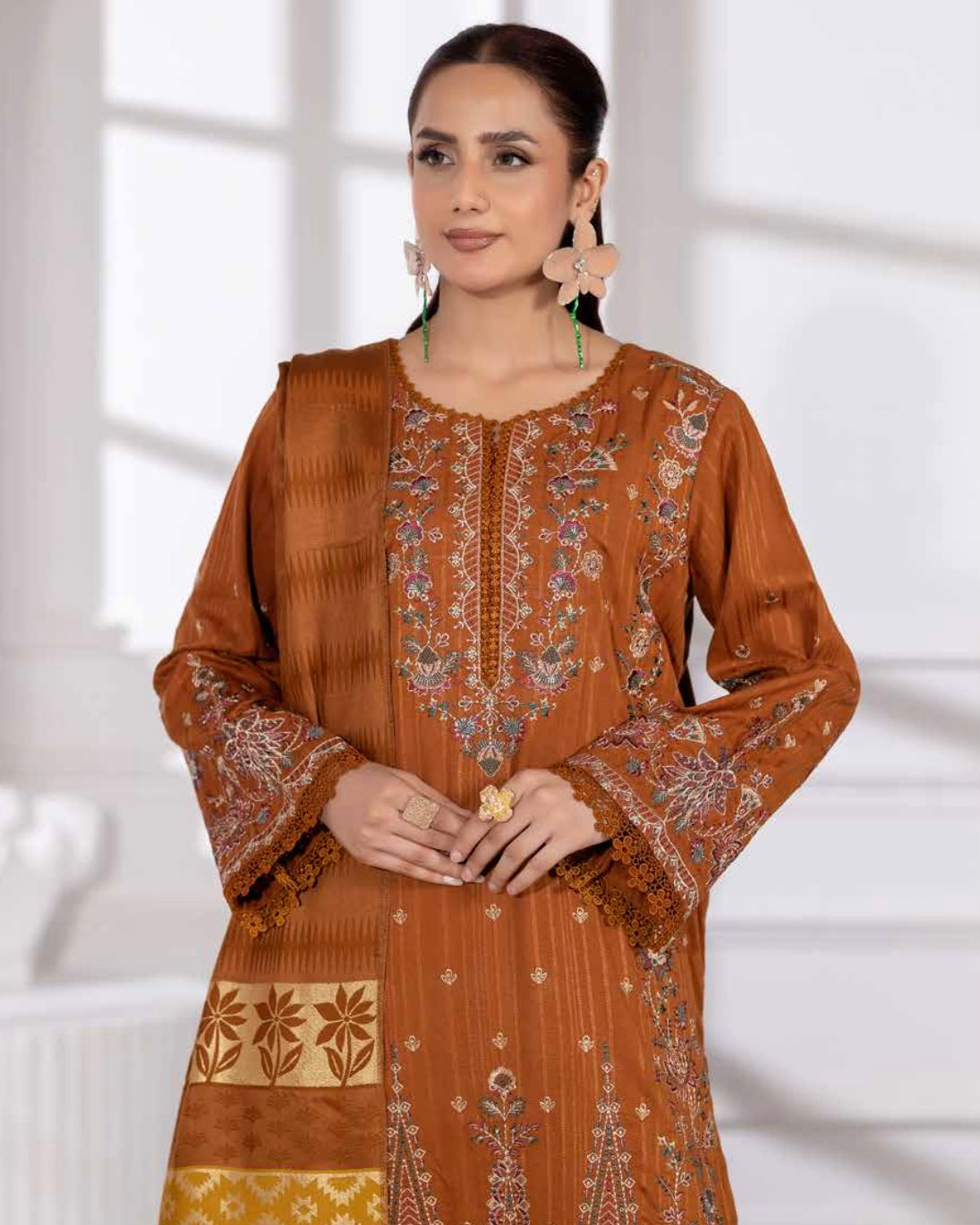 Johra Ameeli | Slub Peach | Design 740