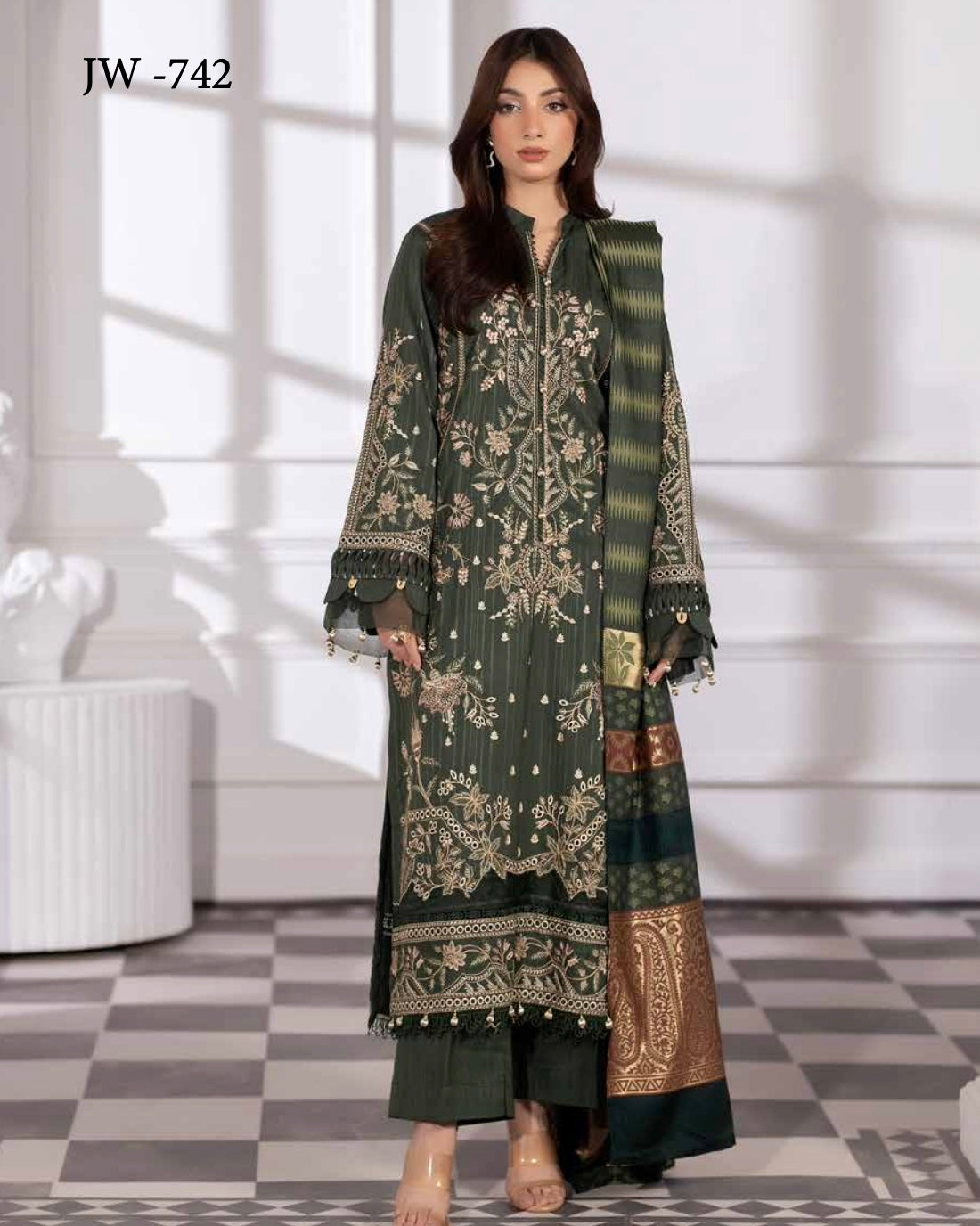 Johra Ameeli | Slub Peach | Design 742