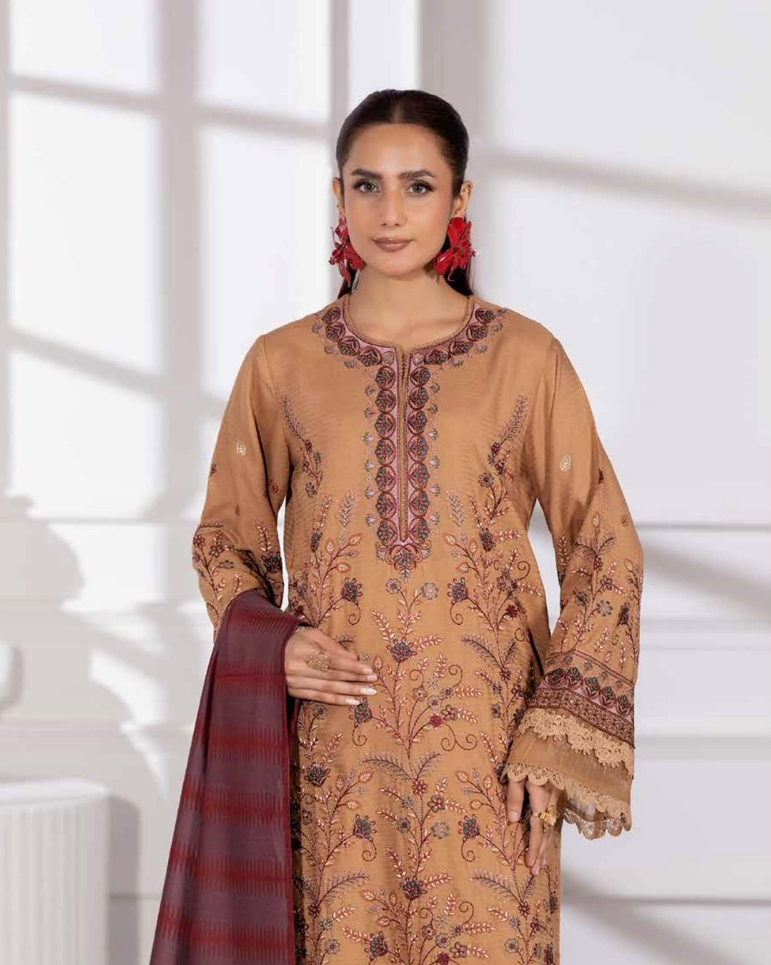 Johra Ameeli | Slub Peach | Design 743