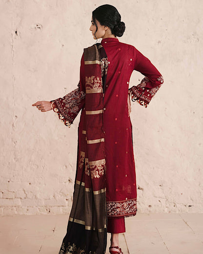 Johra Majestic | Embroidered Lawn | Design 74