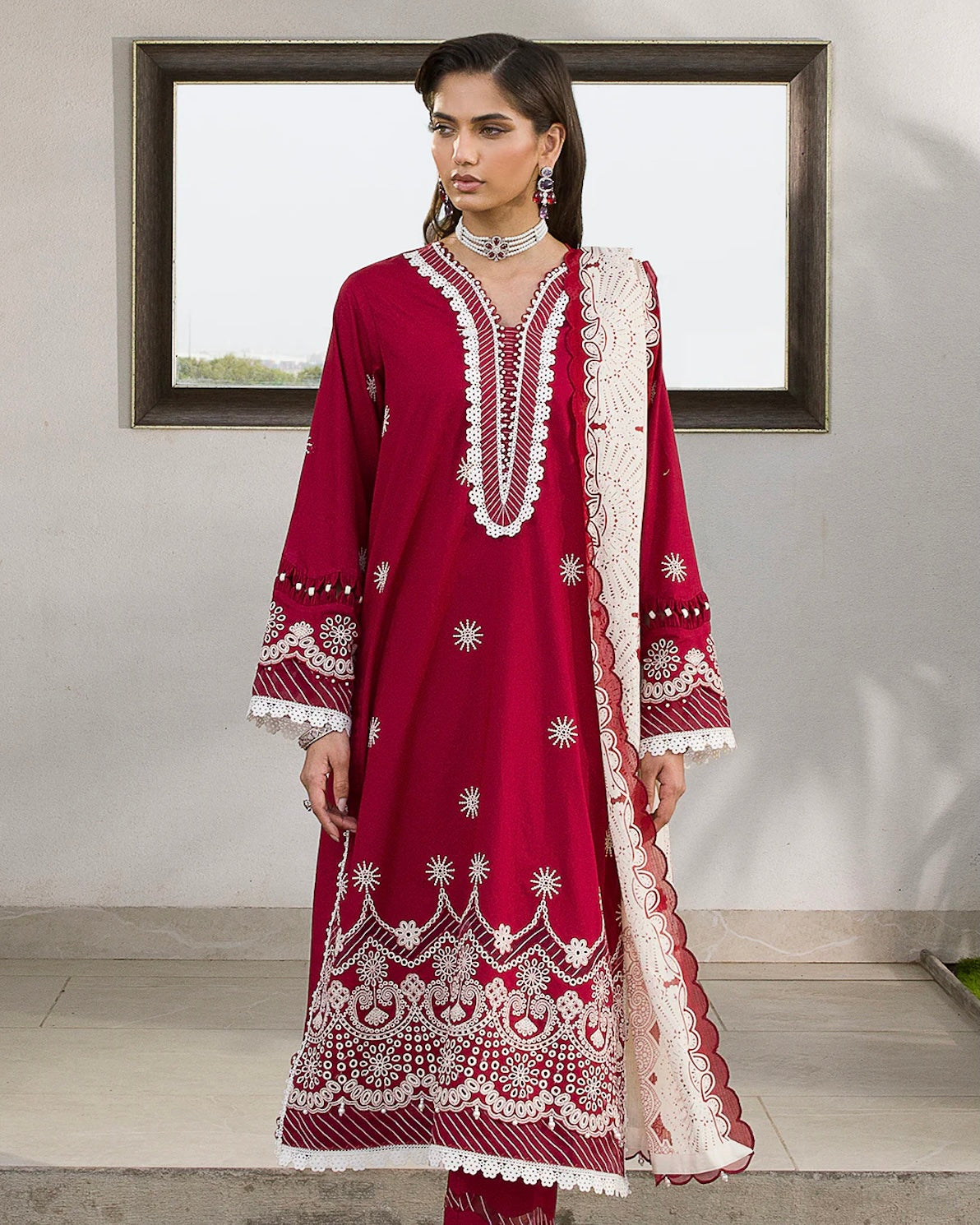 Zellbury Chikankari | Premium Cotton | Design 75