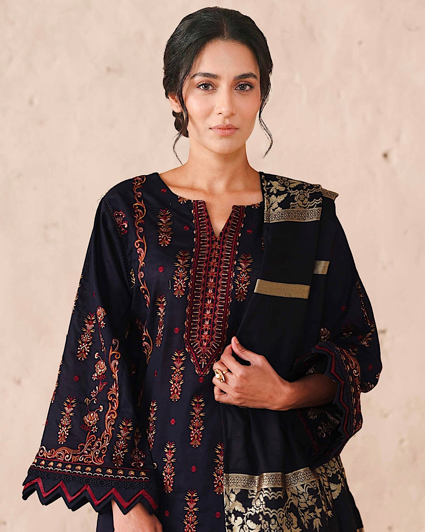Johra Majestic | Embroidered Lawn | Design 75