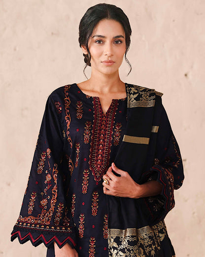 Johra Majestic | Embroidered Lawn | Design 75